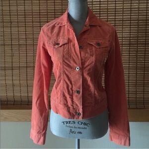 Theory corduroy salmon color jacket. Smoke free home.